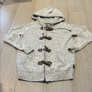 ROOTS Women’s Grey Hooded Sweater with Toggle Closures